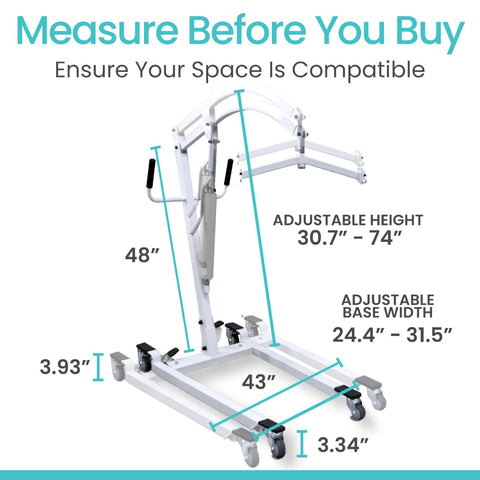 Vive Hydraulic Patient Lift With Sling